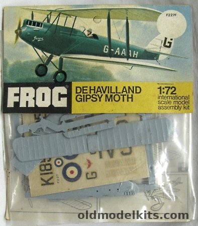 Frog 1/72 DH-60G Gipsy Moth - Amy Johnson's 'Jason' England to Australia 1930 / 601 Sq RAF - Bagged, F227F plastic model kit